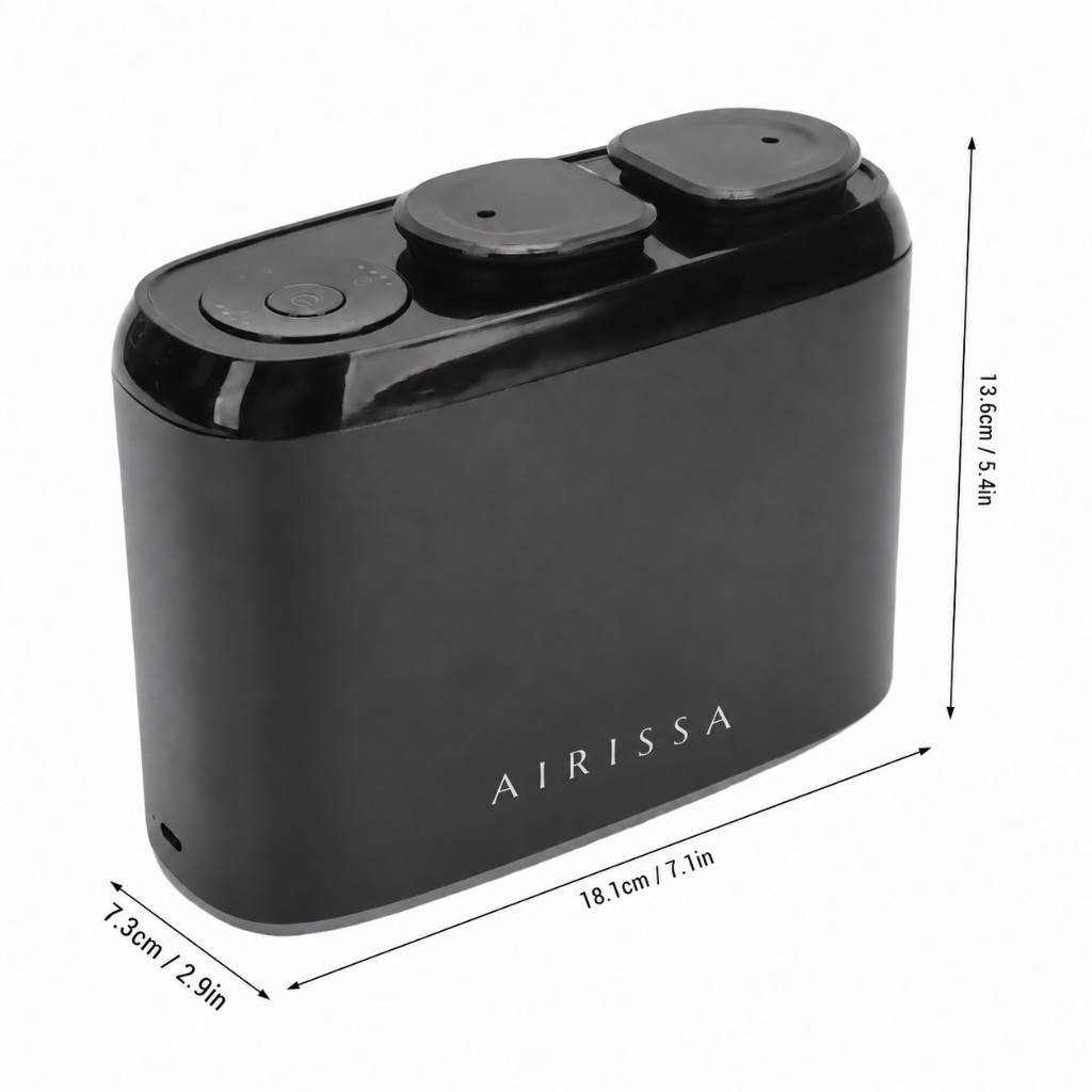 Airissa diffuser product dimensions illustration